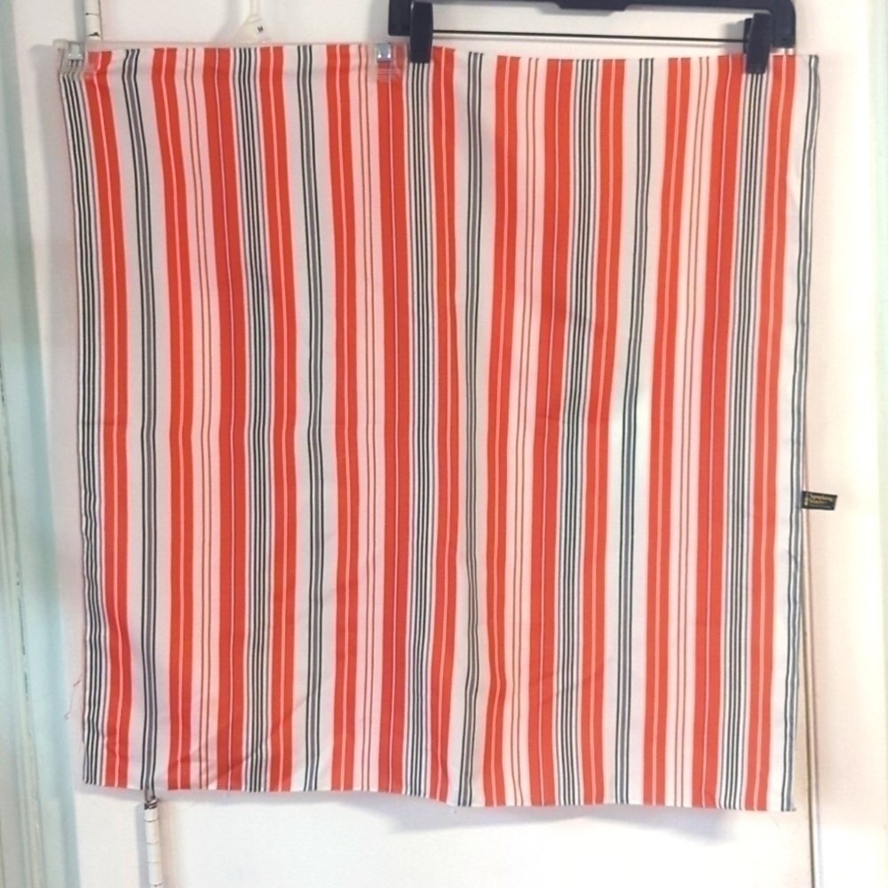 VINTAGE BIG Red and Black Stripe Scarf - Symphony Scarfs